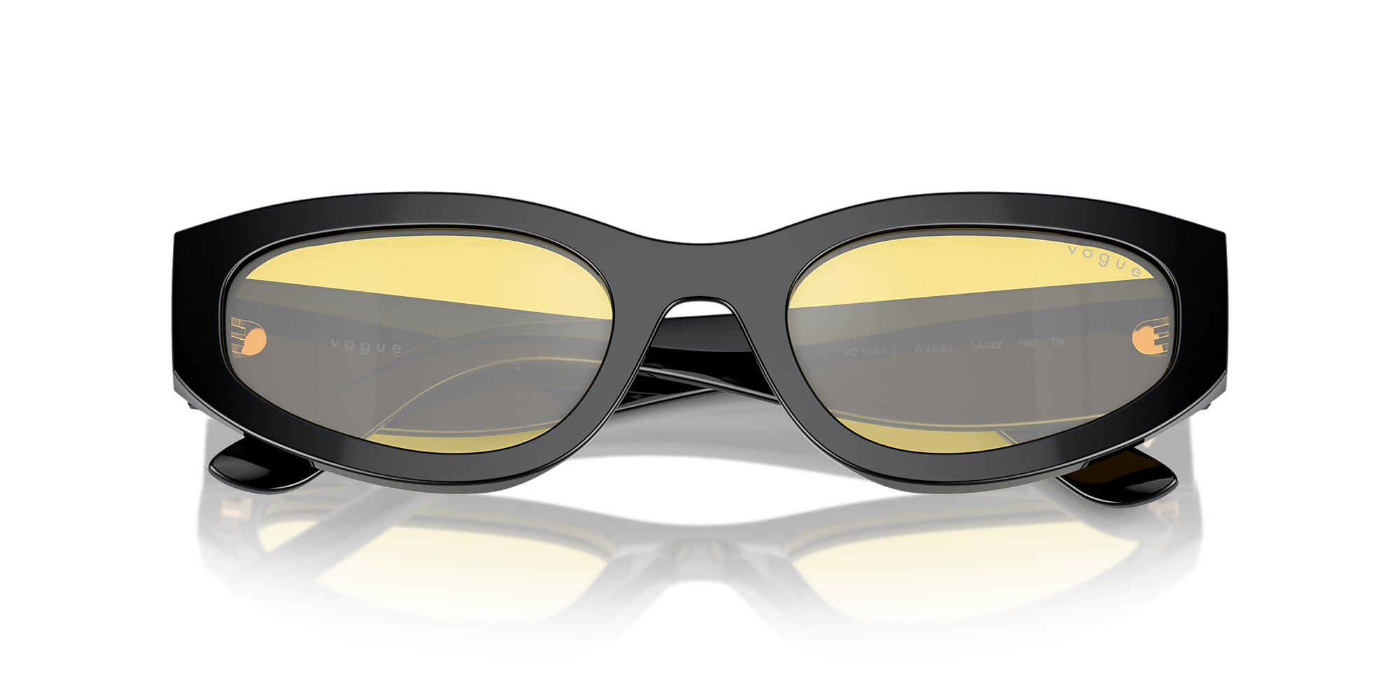 Sunglasses VO5585S - Black - Yellow Flash Silver - Acetate | Vogue