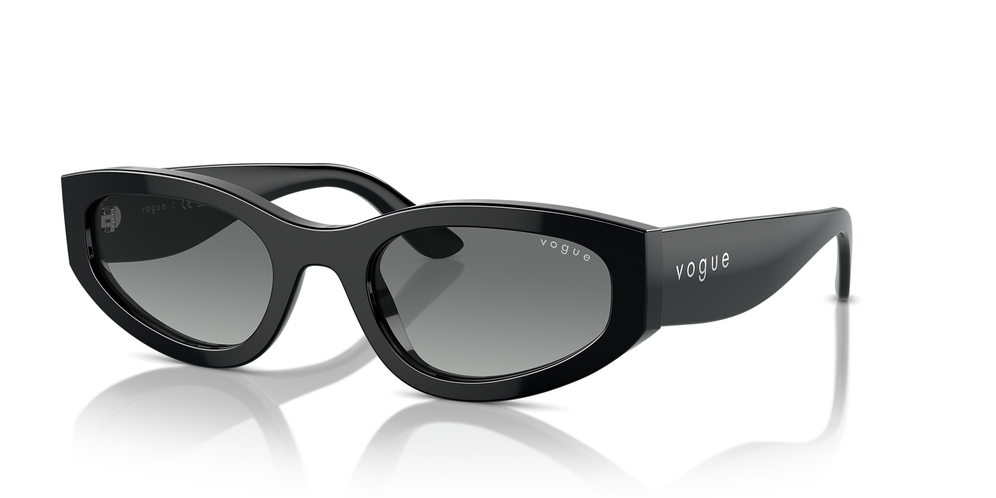 Sunglasses VO5585S - Black - Gradient Grey - Acetate | Vogue