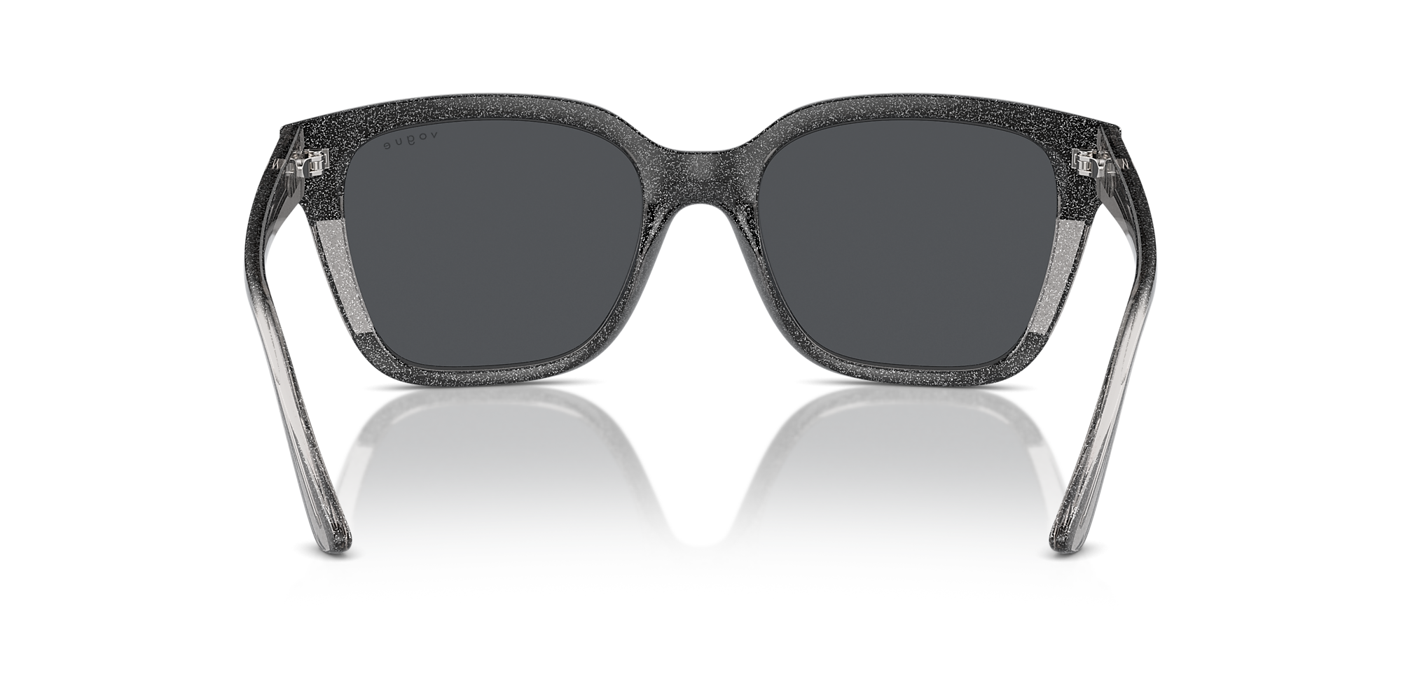 Sunglasses VO5558S - Black/transp Grey Glitter - Dark Grey