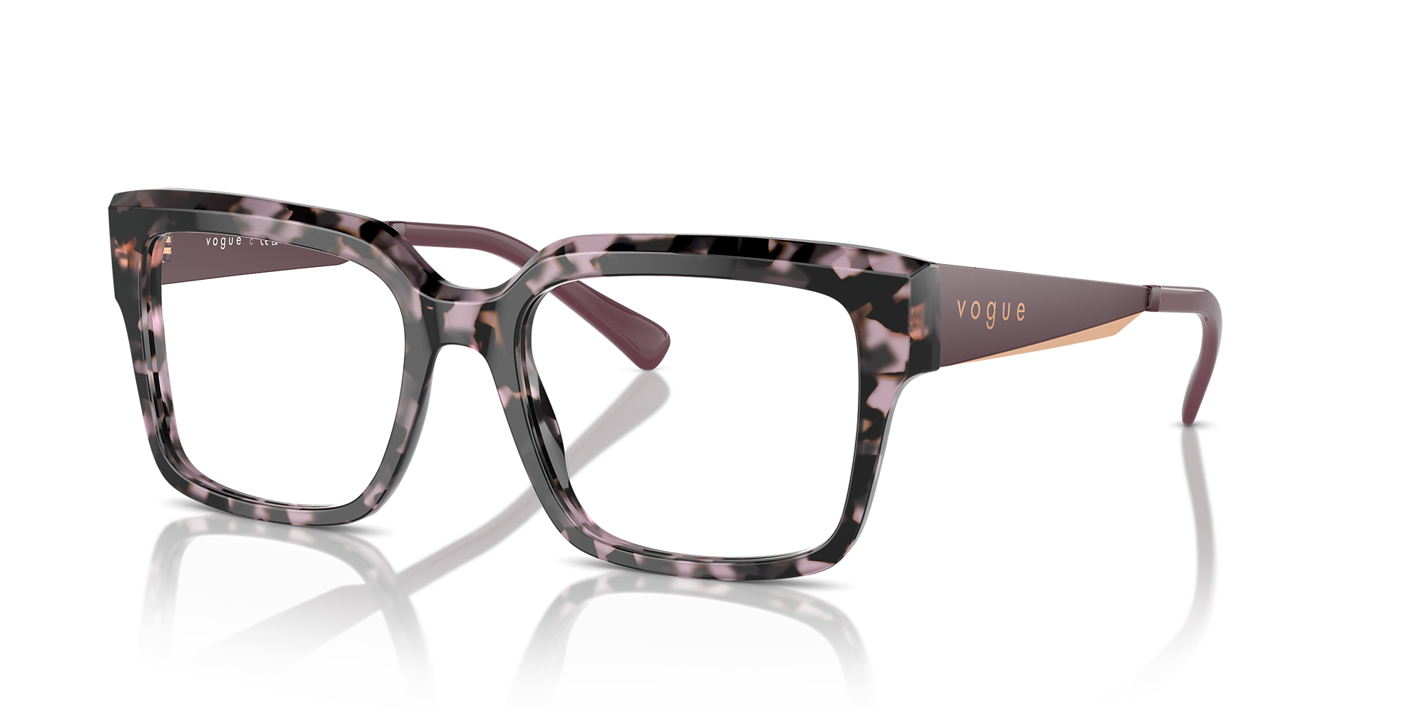 Eyeglasses VO5559 - Violet Tortoise - Demo Lens - Metal