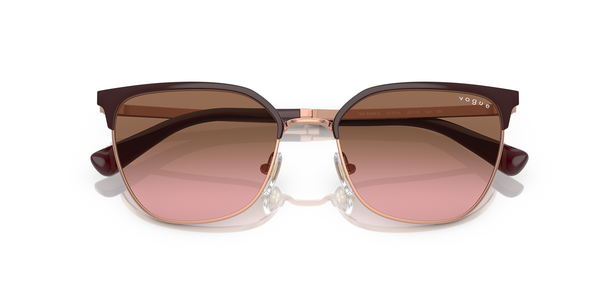 vogue レイニー Sunglasses VO4346S - Pale Gold - Gradient Brown - Metal | Vogue