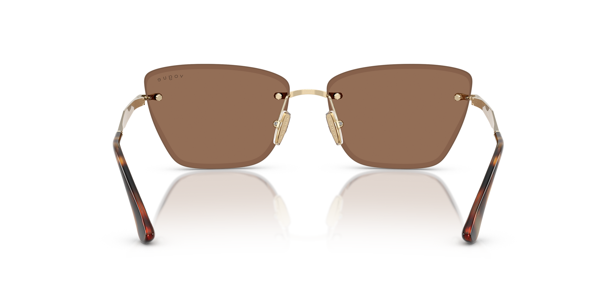 Sunglasses VO4332S - Pale Gold - Dark Brown - Metal | Vogue United