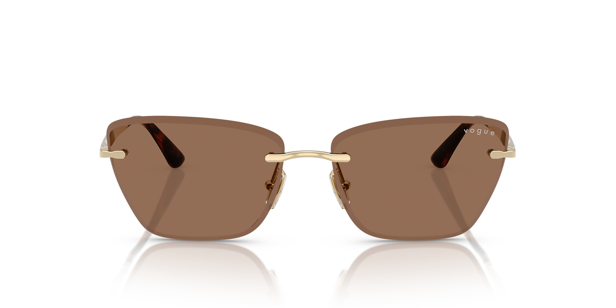 Sunglasses VO4332S - Pale Gold - Dark Brown - Metal | Vogue United