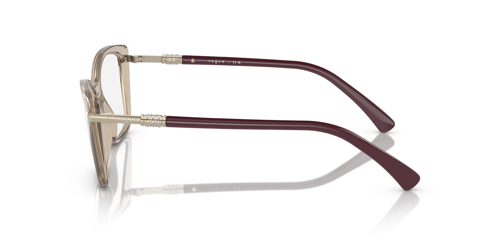 Eyeglasses VO5487B - Transparent Light Brown - Demo Lens