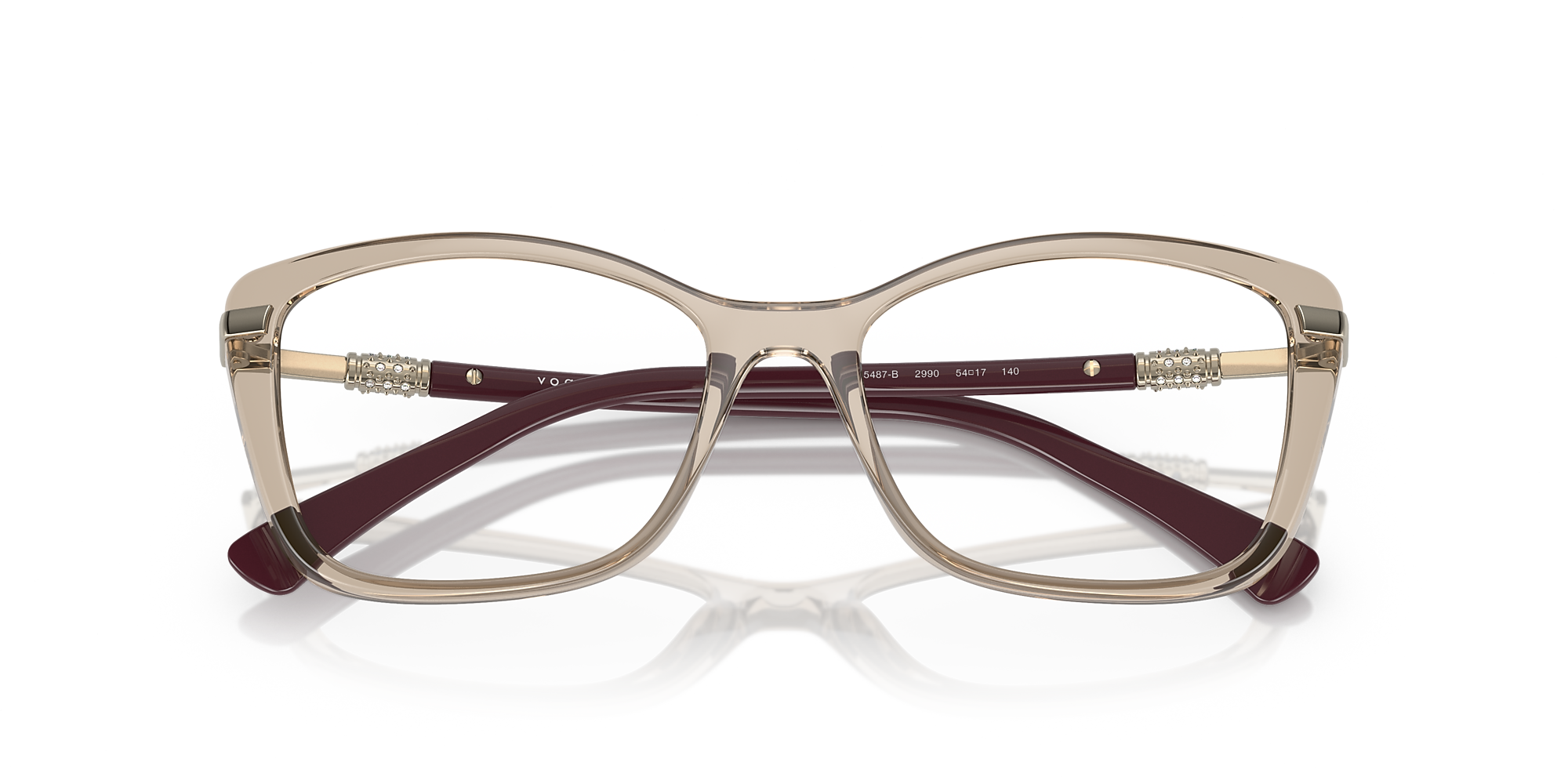 Eyeglasses VO5487B - Transparent Light Brown - Demo Lens