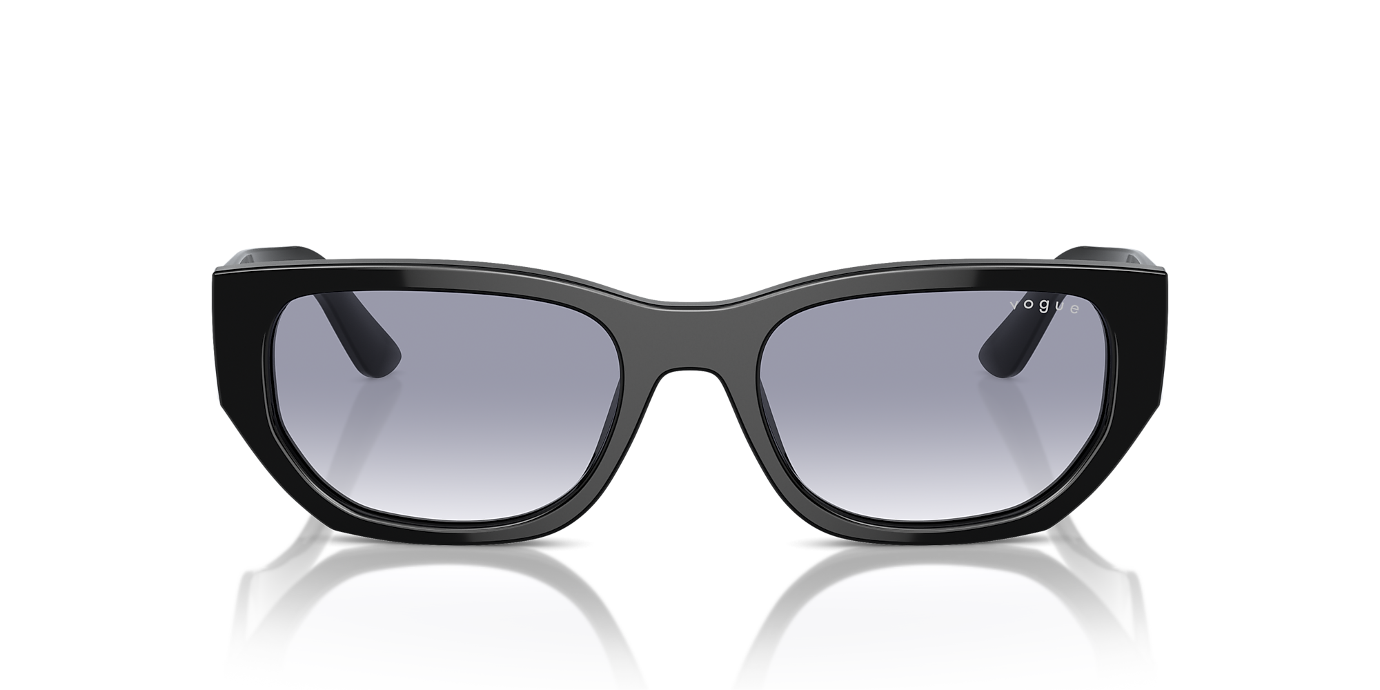 Sunglasses VO5586S - Black - Clear Gradient Blue - Acetate | Vogue