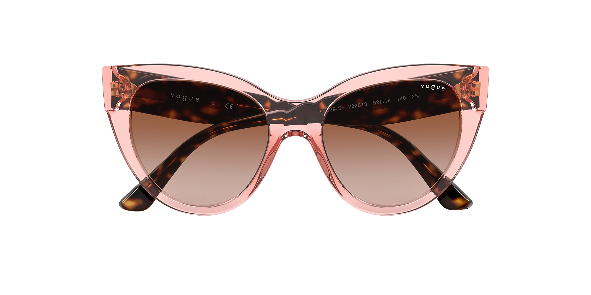 Sunglasses VO5339S - Transparent Dark Pink - Brown Gradient  