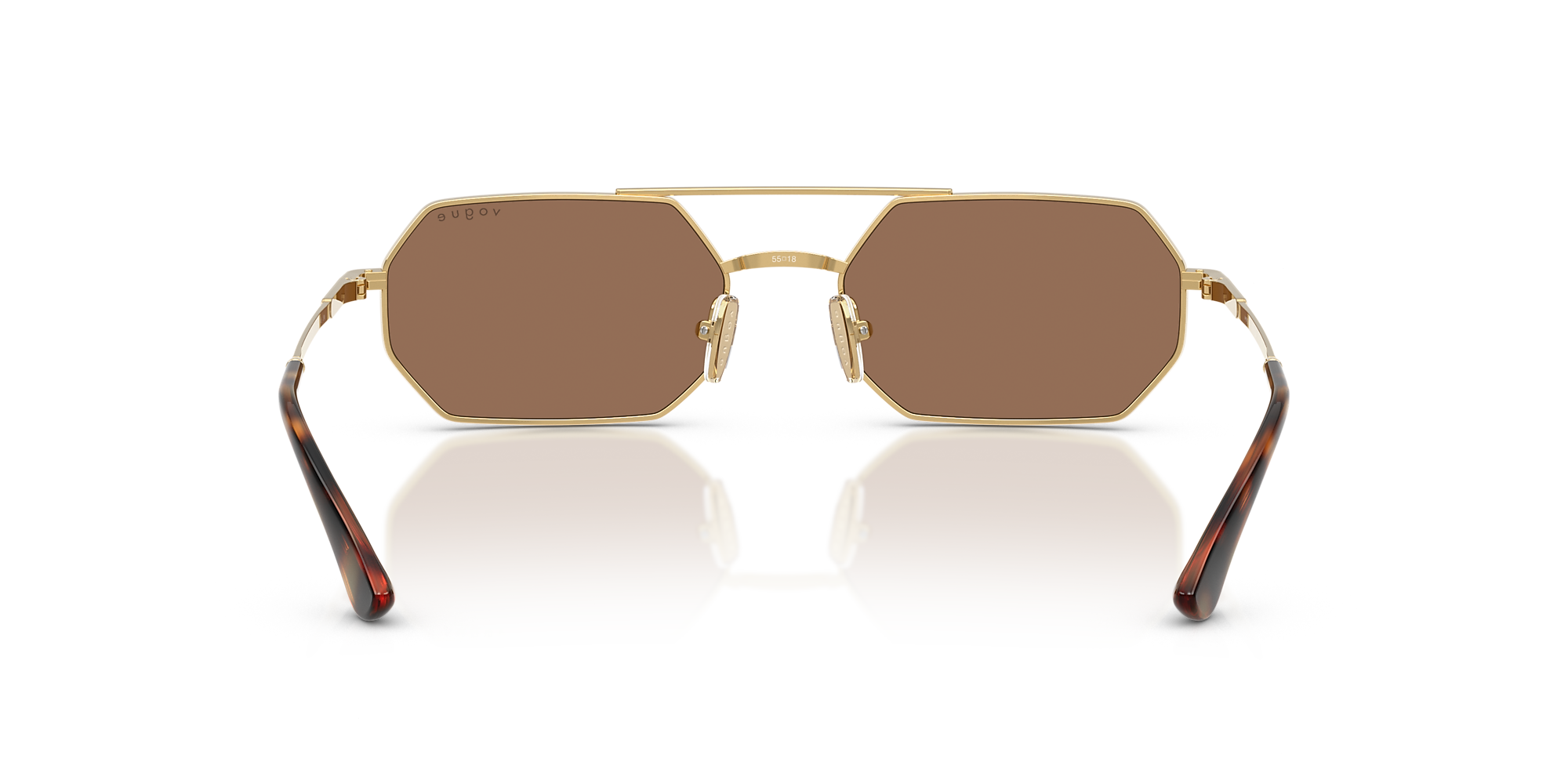 Sunglasses VO4329S - Gold - Dark Brown - Metal | Vogue