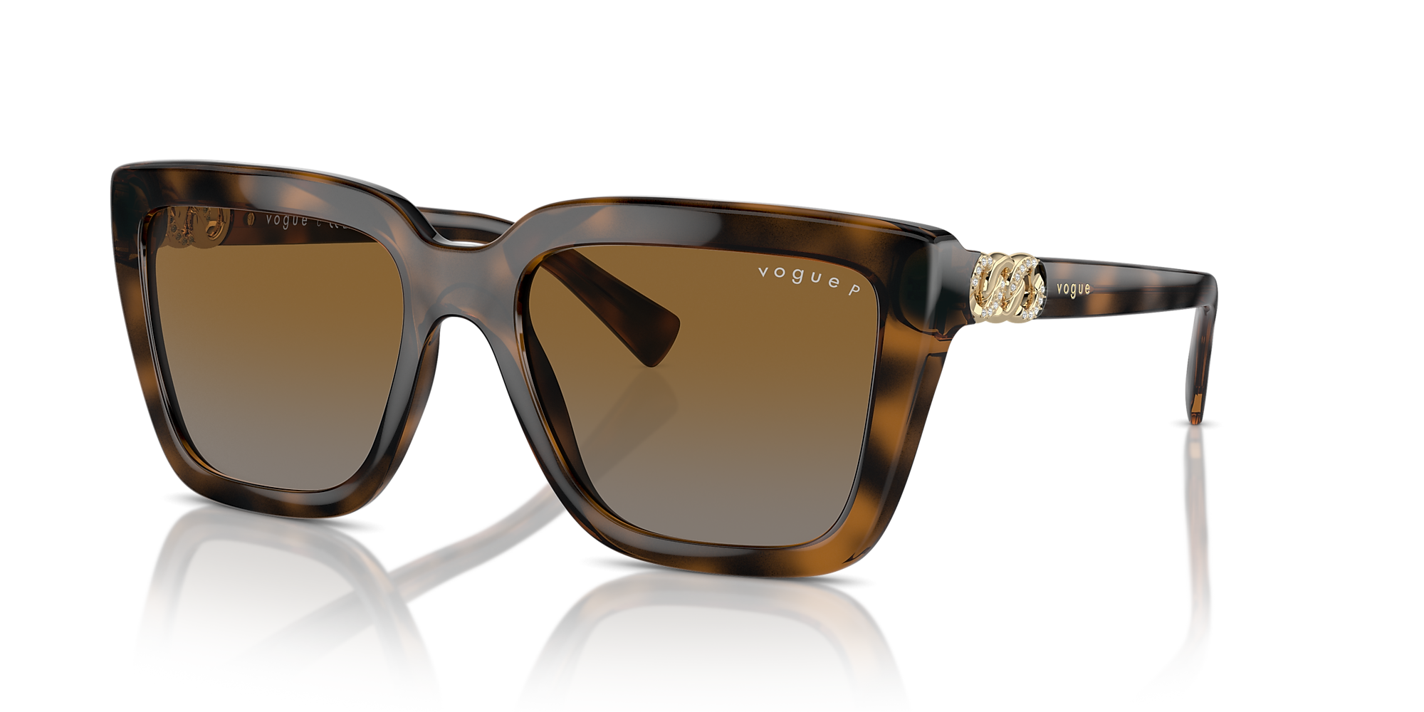 Sunglasses VO5575SB - Top Dark Havana/light Brown - Gradient Brown 