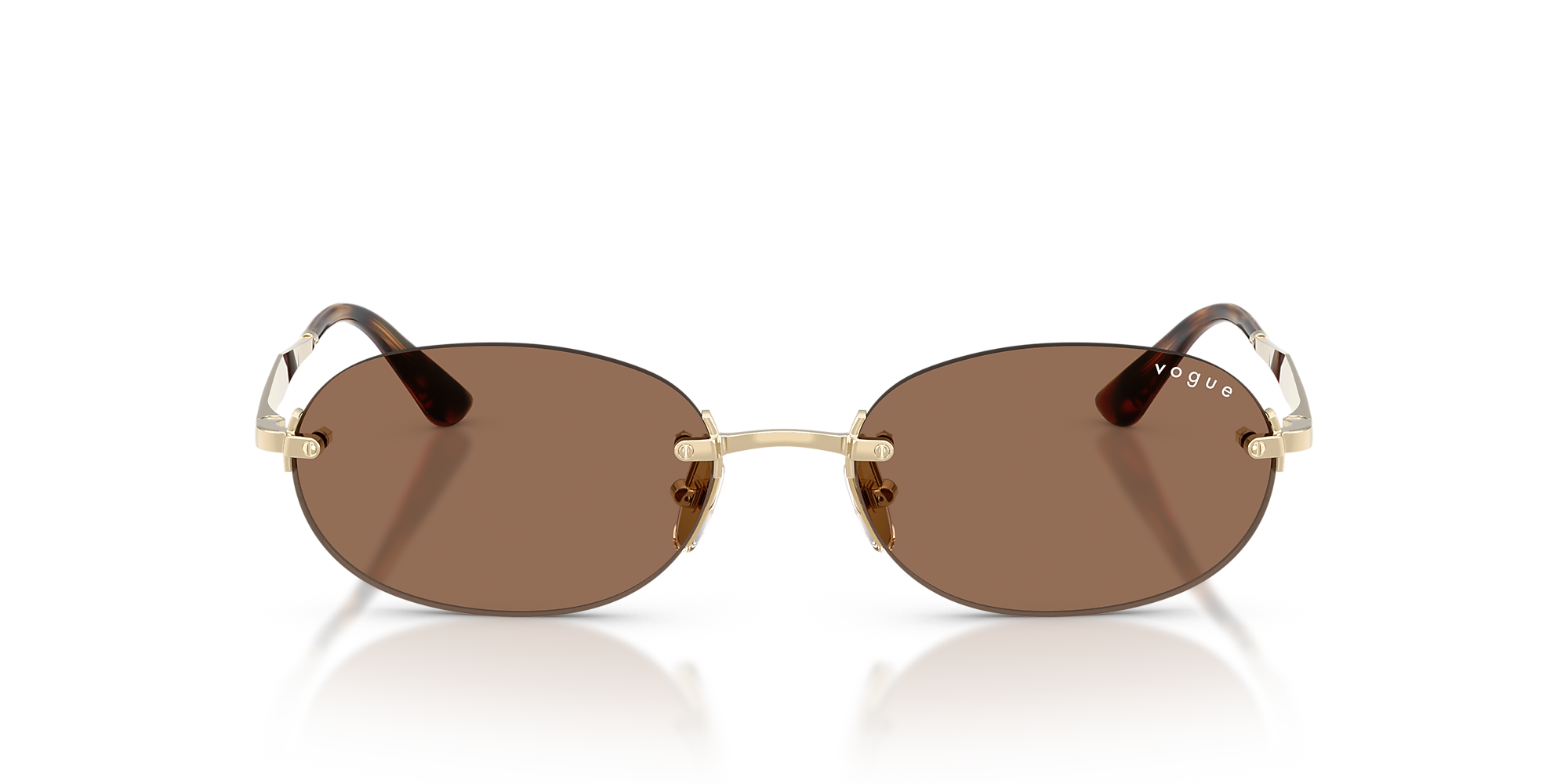 Sunglasses VO4342S - Pale Gold - Dark Brown - Metal | Vogue United