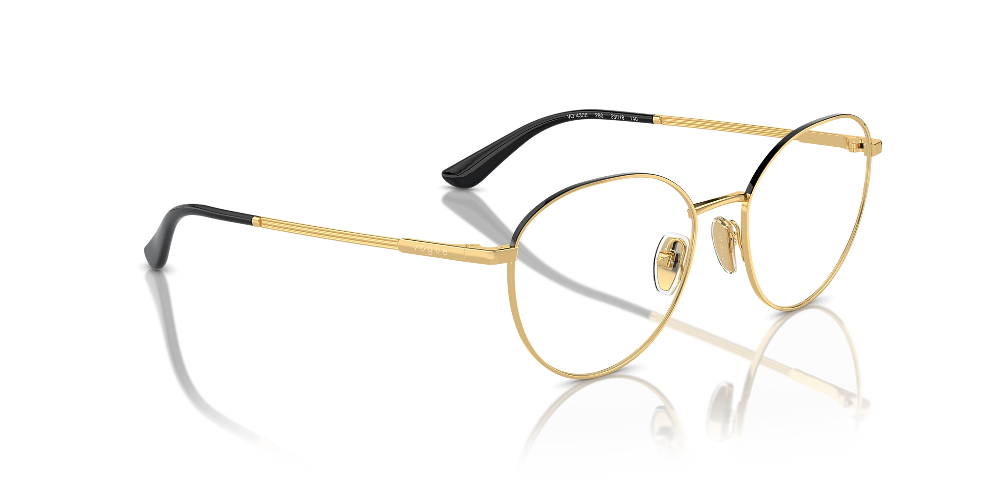 FLORENCE VOgUE ヴィンテージ 眼鏡フレーム オーバル カラーメッキ VOGUE - FLORENCE VOgUE ヴィンテージ 眼鏡フレーム オーバル カラー