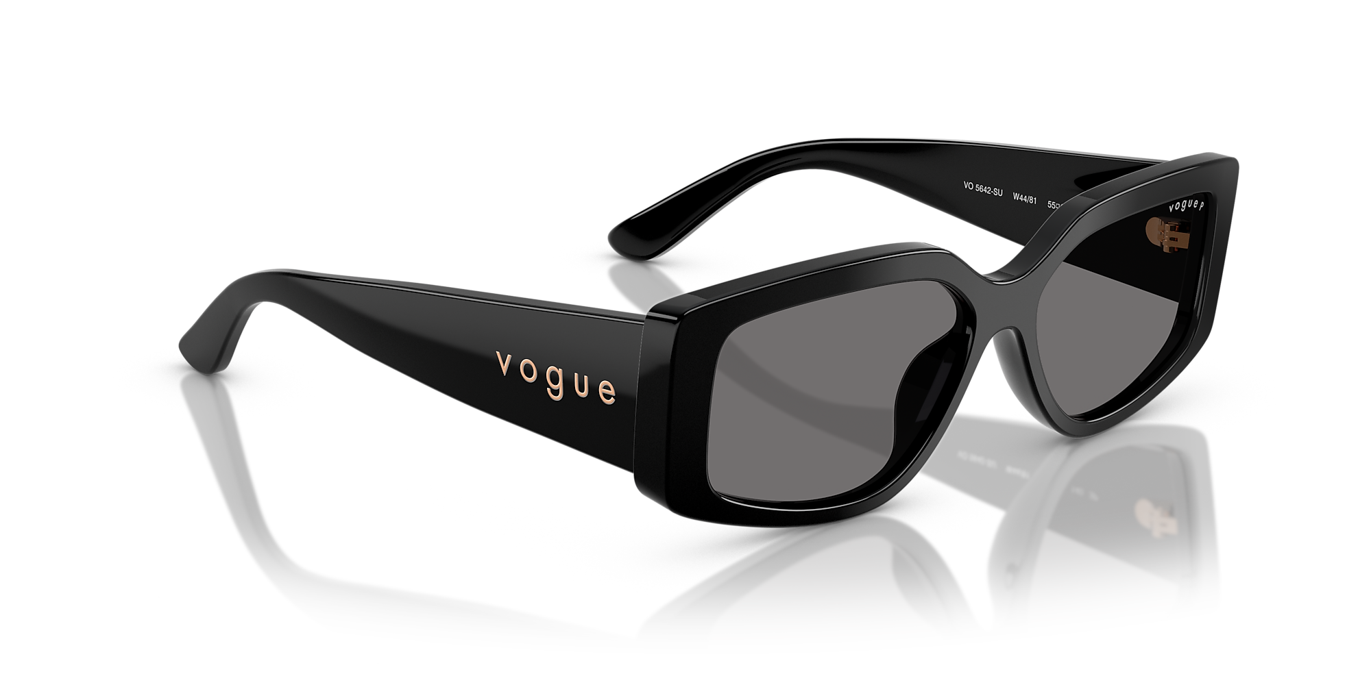 Sunglasses VO5642SU - Black - Dark Grey Polar - Acetate | Vogue