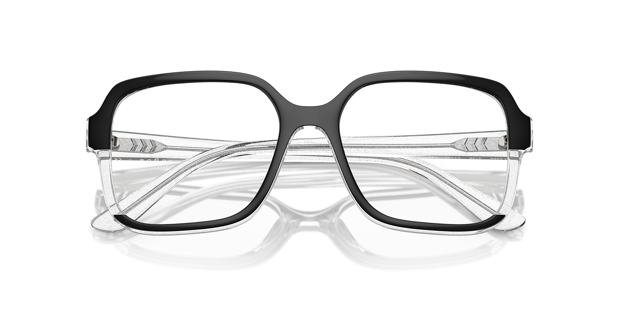 ᴵᵛᴼᴿᵞ ෆページ Eyeglasses VO5555 - Black/transparent Glitter - Demo Lens