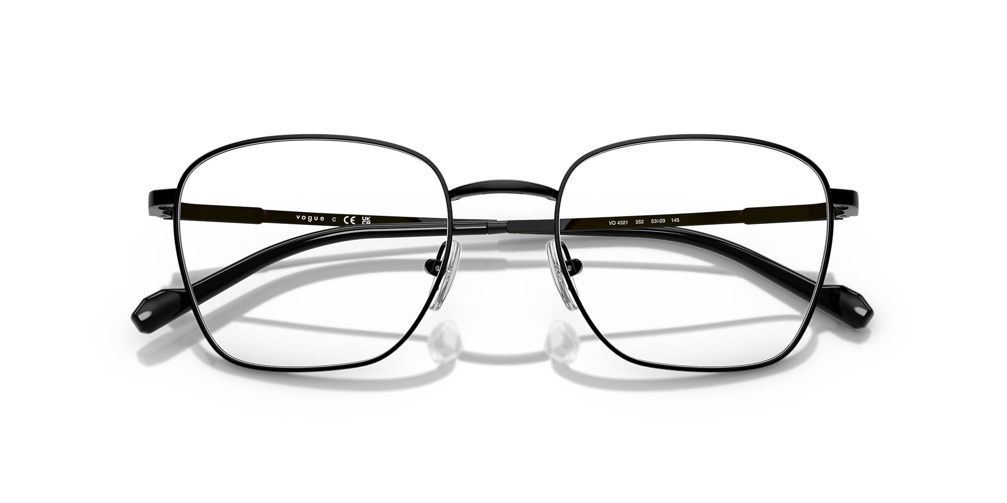 Eyeglasses VO4321 - Black - Demo Lens - Metal | Vogue United States