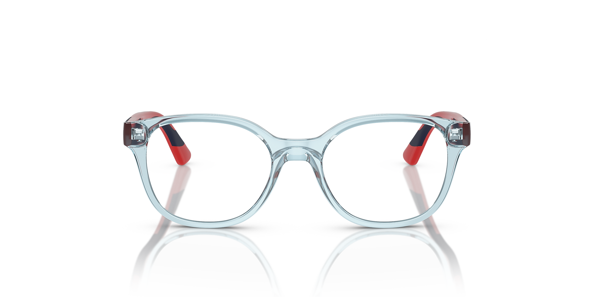 Eyeglasses VY2020 Transparent Light Blue Demo Lens Injected