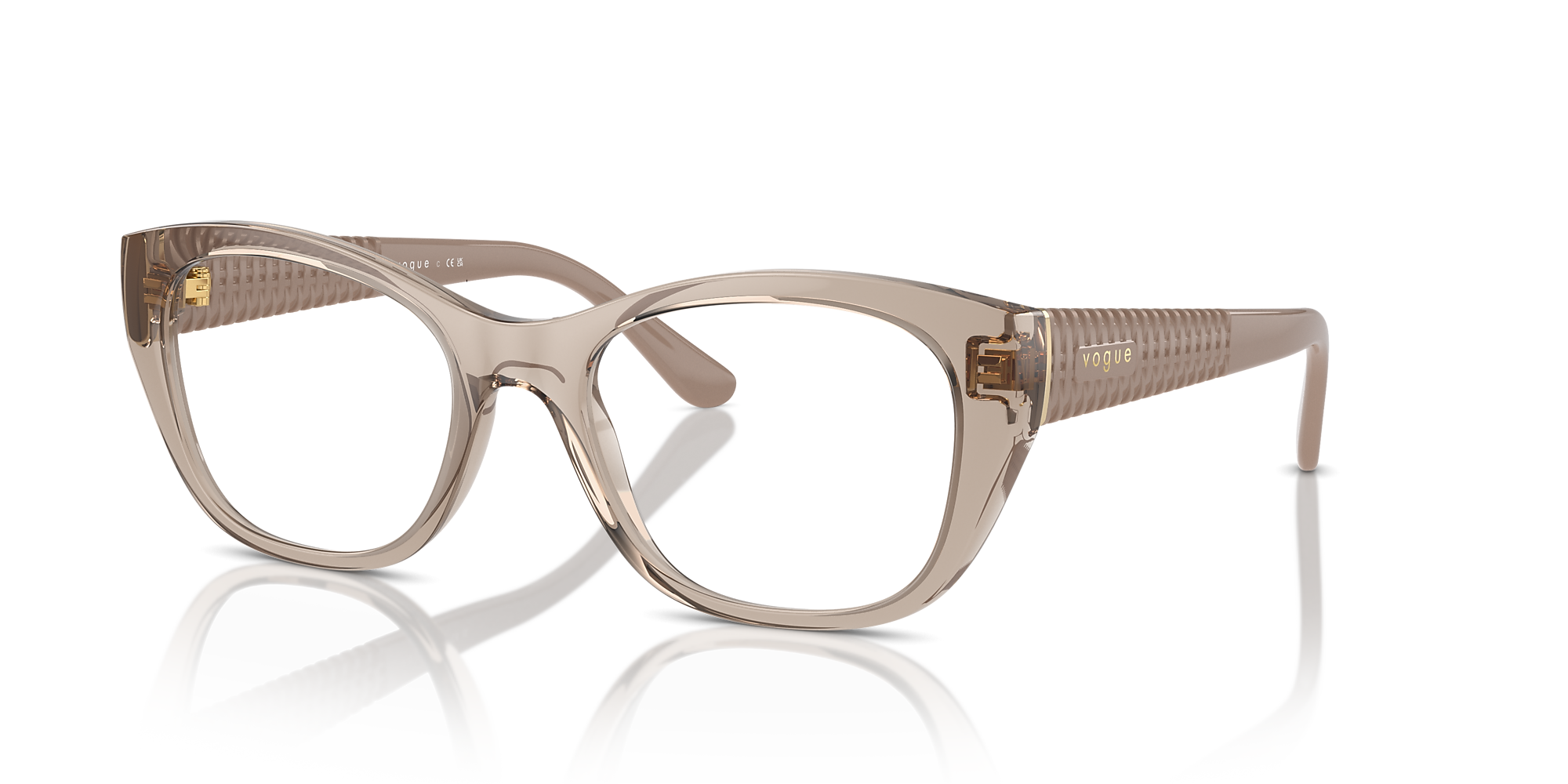 Eyeglasses VO5569 - Transparent Caramel - Demo Lens - Nylon