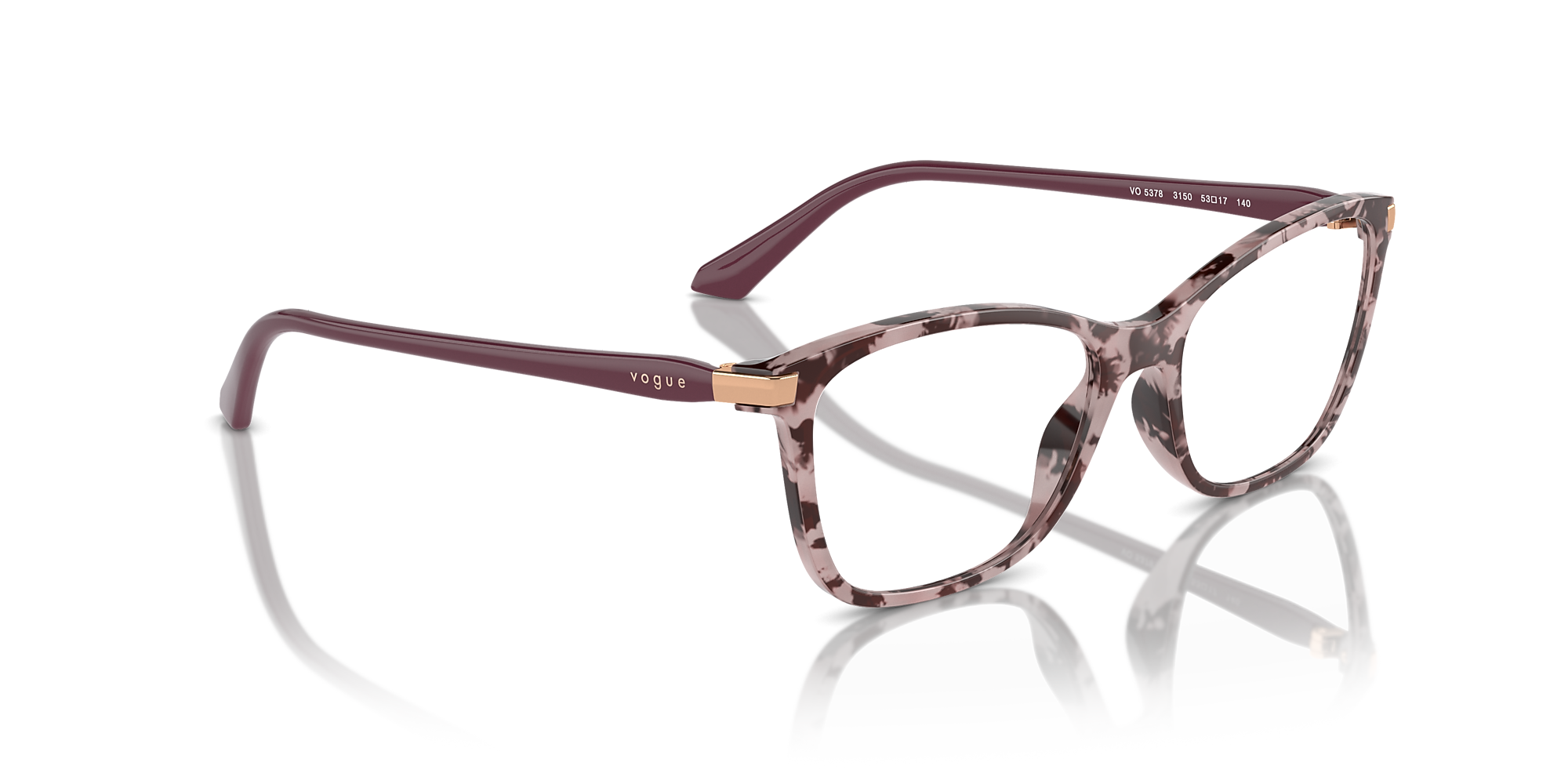 Eyeglasses VO5378 - Pink Tortoise - Demo Lens - Metal