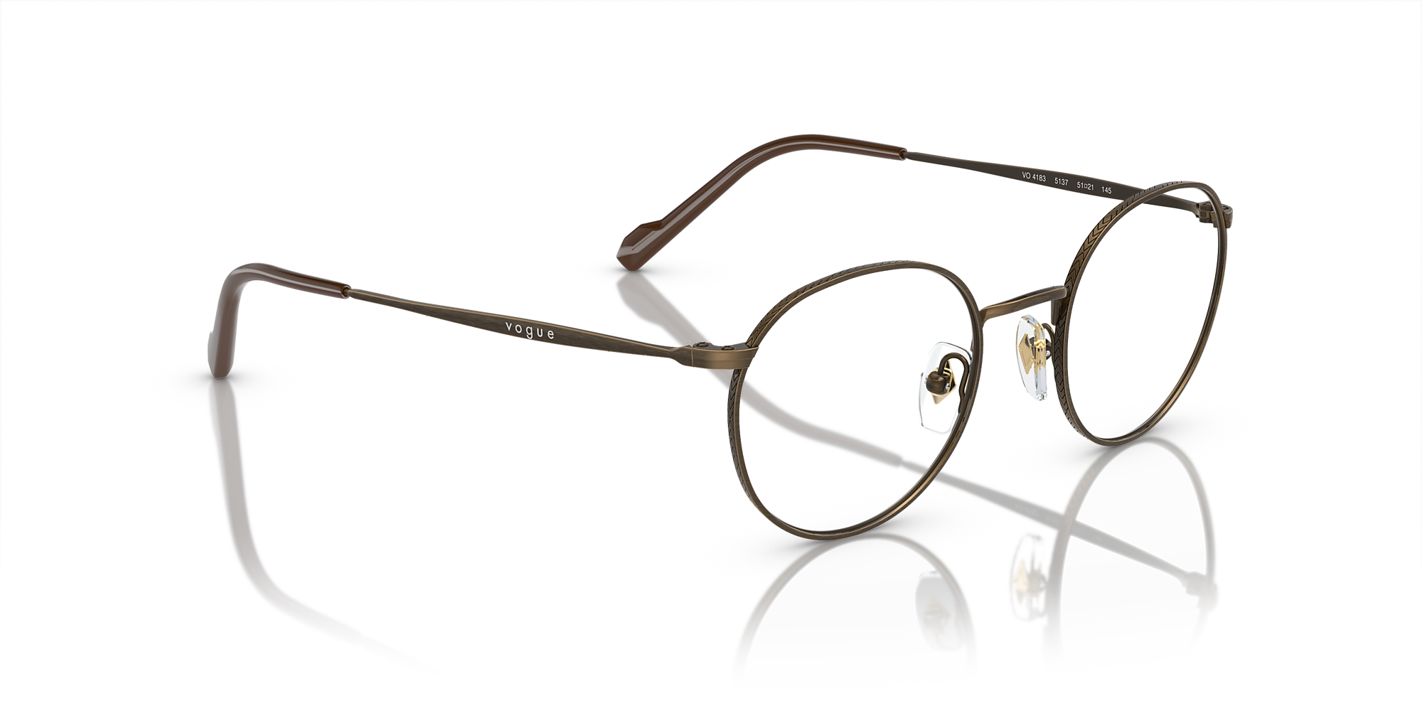 FLORENCE VOgUE ヴィンテージ 眼鏡フレーム オーバル カラーメッキ VOGUE - FLORENCE VOgUE ヴィンテージ 眼鏡フレーム オーバル カラー