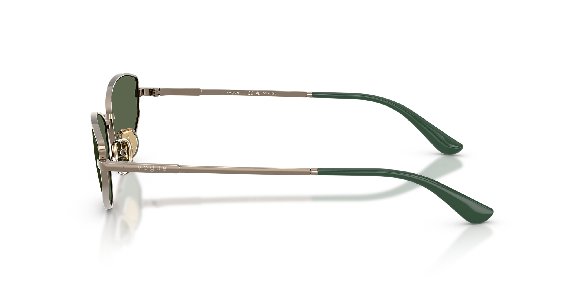 【T3993】ウォウ,イズ・ミー/Number[s] Sunglasses VO4339S - Light Brown - Dark Green Polar - Metal