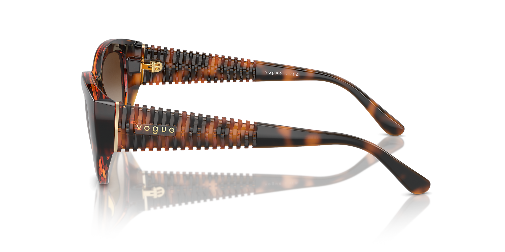 Sunglasses VO5566S - Dark Havana - Gradient Brown - Nylon