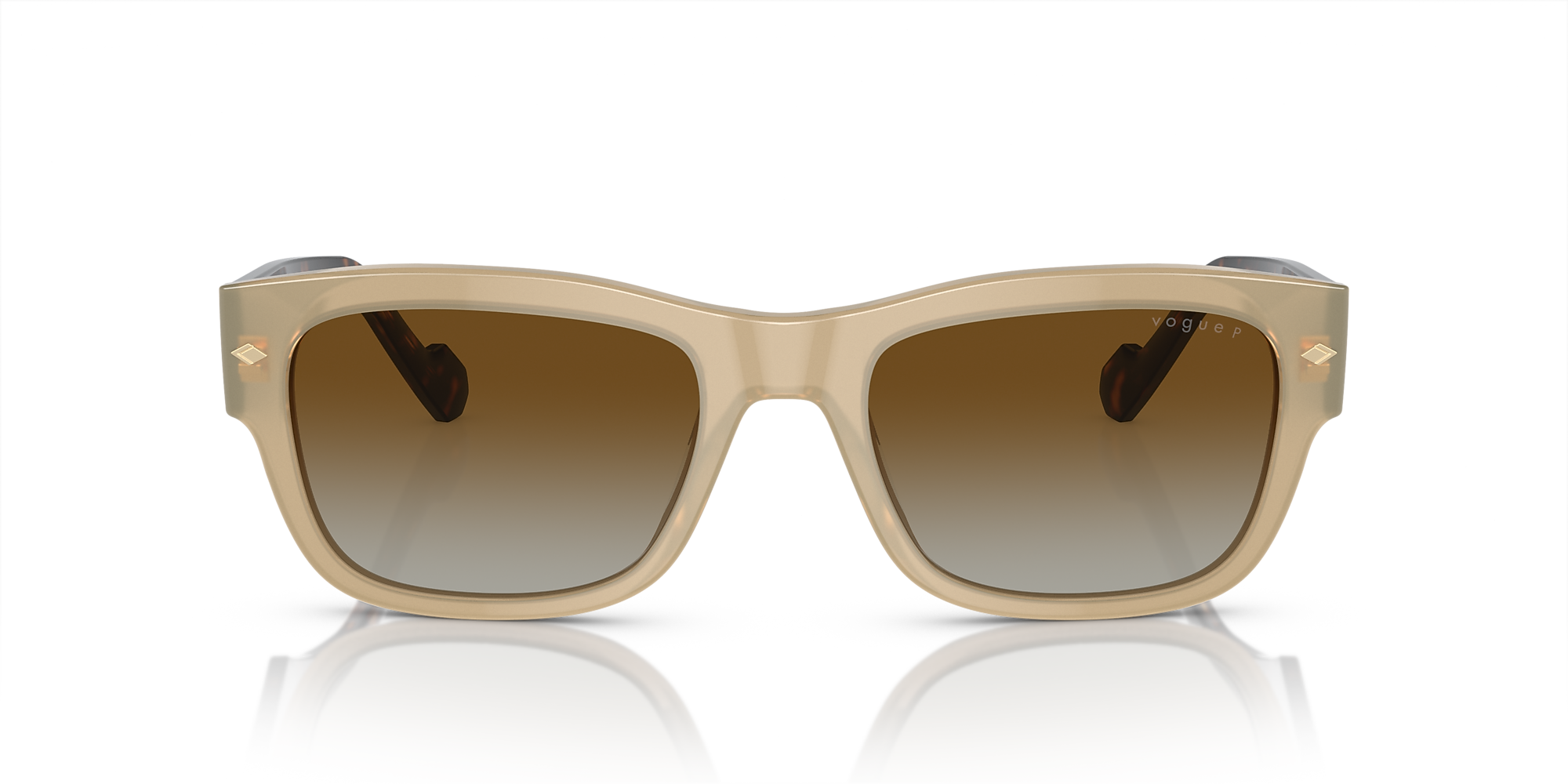 ★RECLOW★ RLOGO SUNGLASS BEIGE Ralph RA5328U L (56 - 17) with Brown lenses and Beige frame