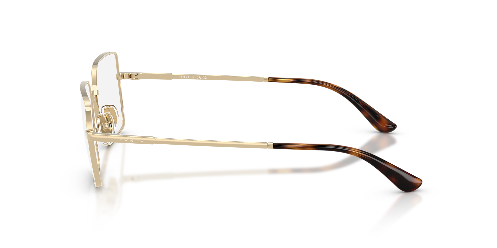 Eyeglasses VO4340 - Pale Gold - Demo Lens - Metal | Vogue United