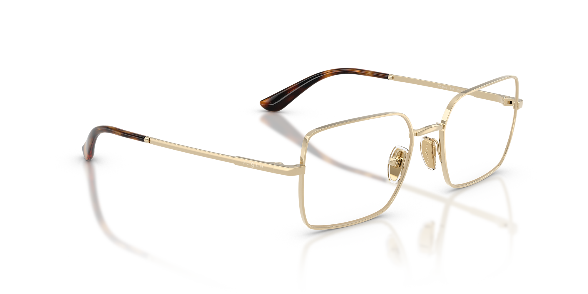 Eyeglasses VO4340 - Pale Gold - Demo Lens - Metal | Vogue United