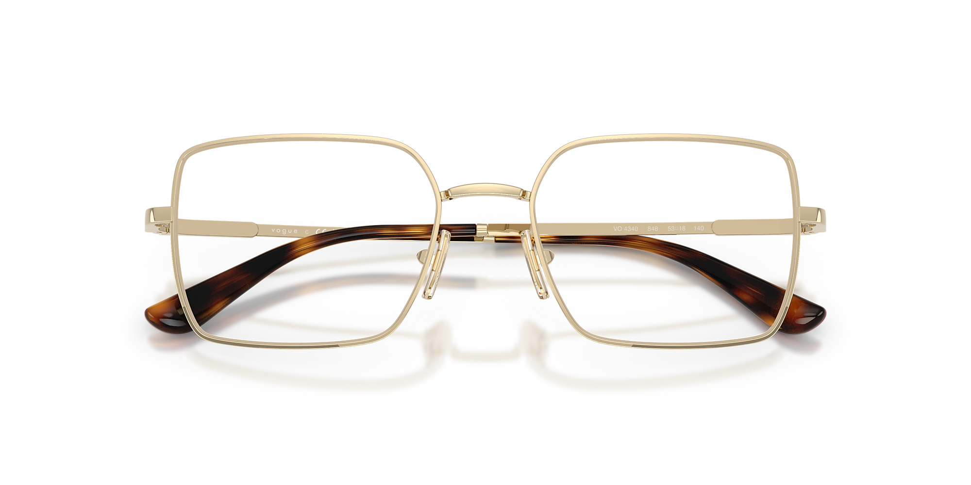 vogue レイニー Sunglasses VO4346S - Pale Gold - Gradient Brown - Metal | Vogue