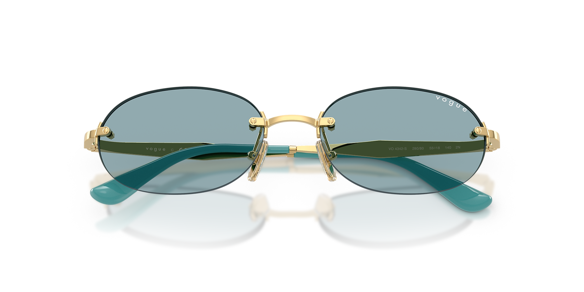 Sunglasses VO4342S - Gold - Blue - Metal | Vogue United States Sunglasses VO4342S - Gold - Blue - Metal | Vogue United States