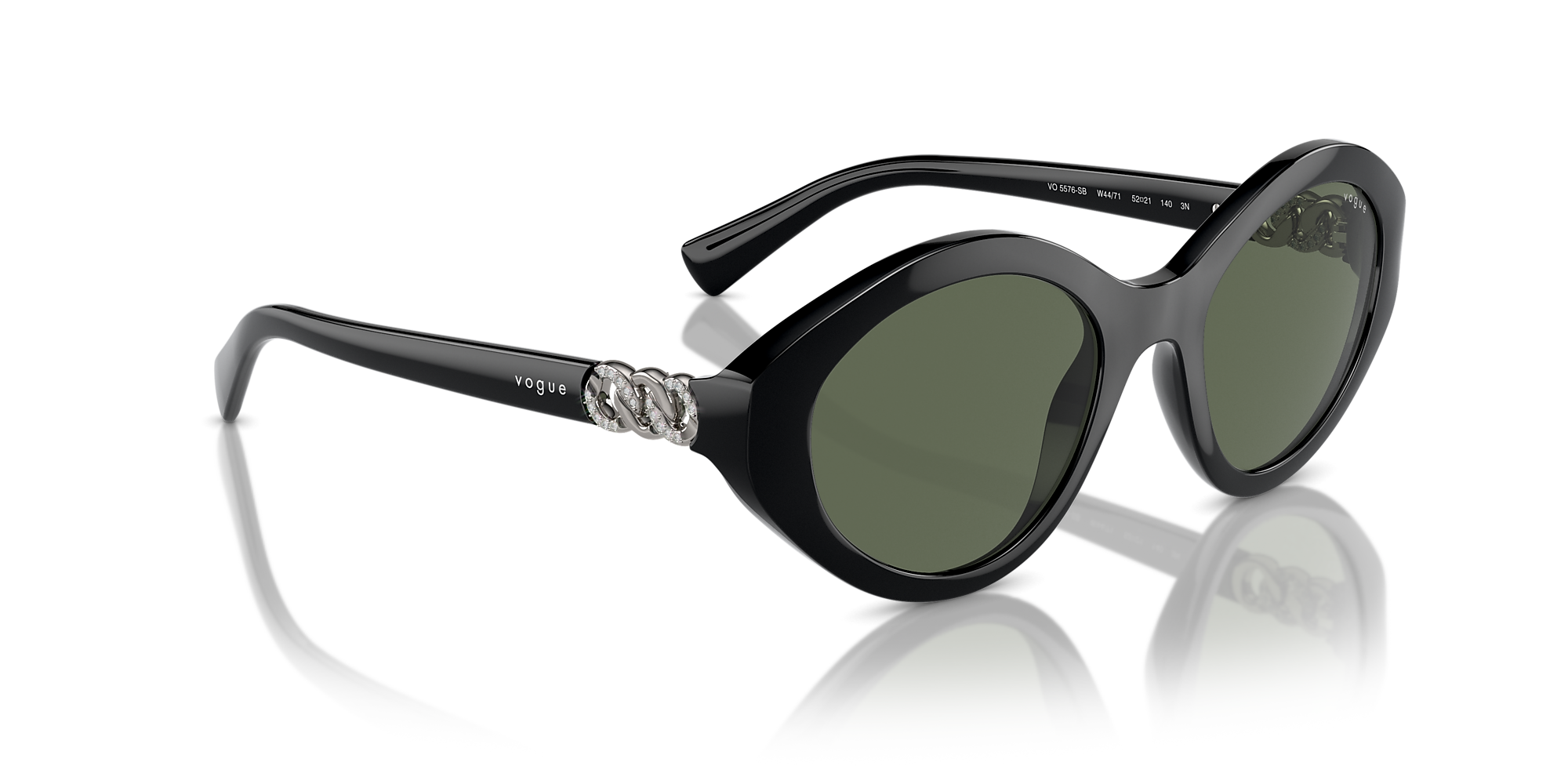 Sunglasses VO5576SB - Black - Dark Green - Nylon & Propionate