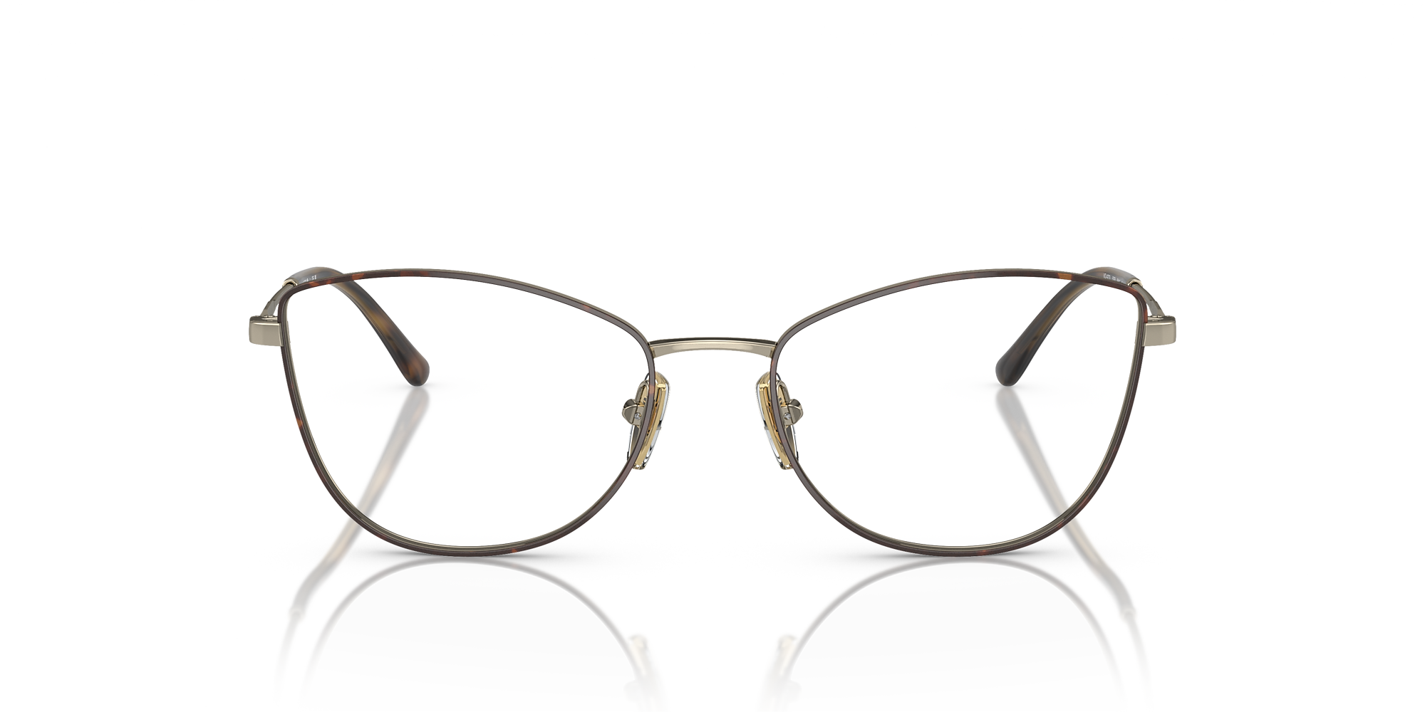 メガネ vogue eyewear Vogue - 5070 VISTA - 2136 (5070 VISTA 2136) Eyeglasses VO4273 - Top Havana/pale Gold - Demo Lens - Metal