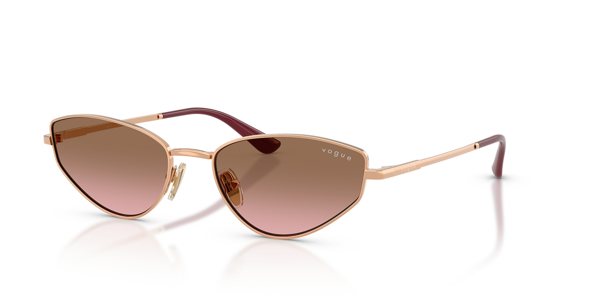 Sunglasses VO4339S - Rose Gold - Pink Gradient Brown - Metal
