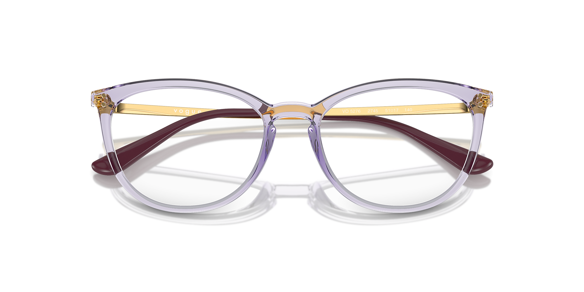 Eyeglasses VO5276 - Transparent Violet - Demo Lens - Metal | Vogue