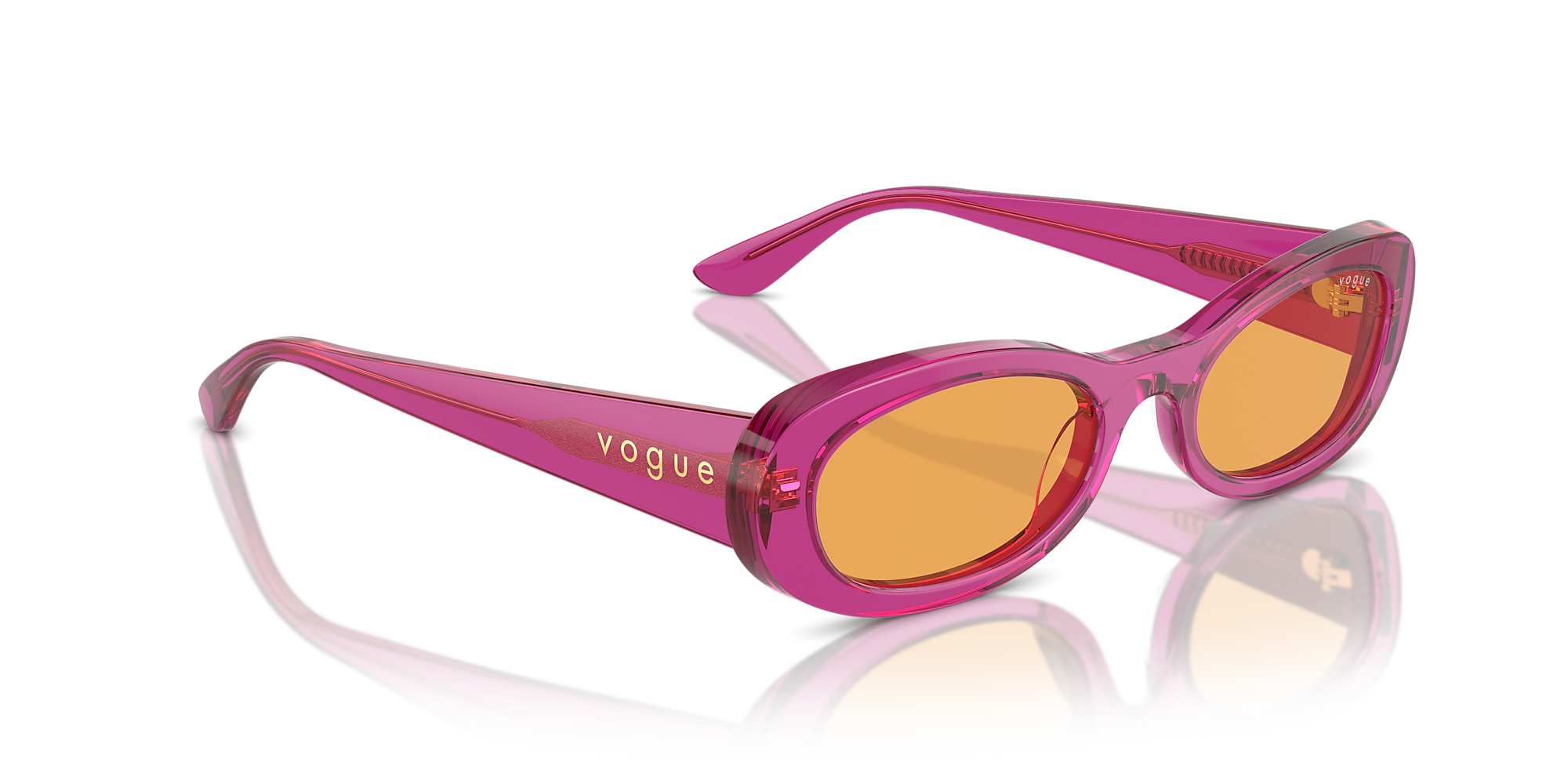 Lunettes de soleil VO5582S Violet Transparent Orange Acétate