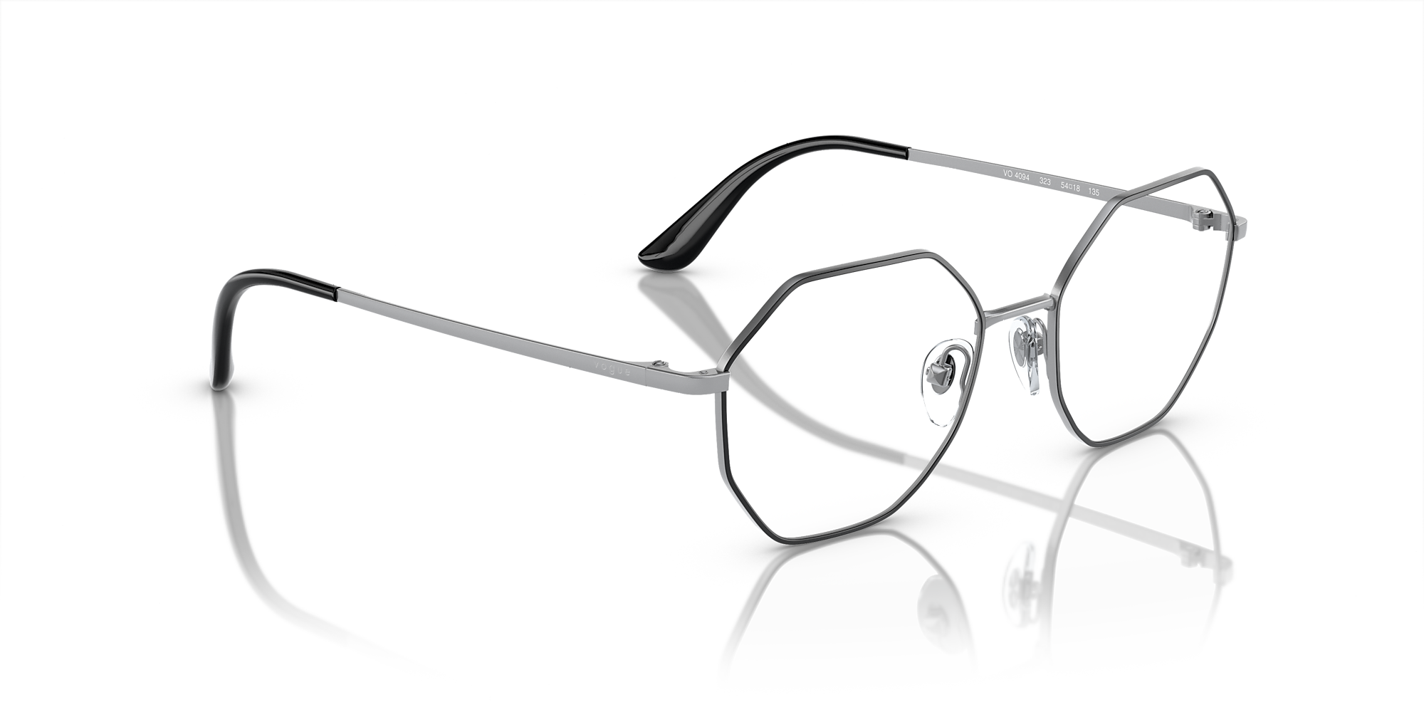 Eyeglasses VO4094 - Top Black/matte Silver - Demo Lens - Metal