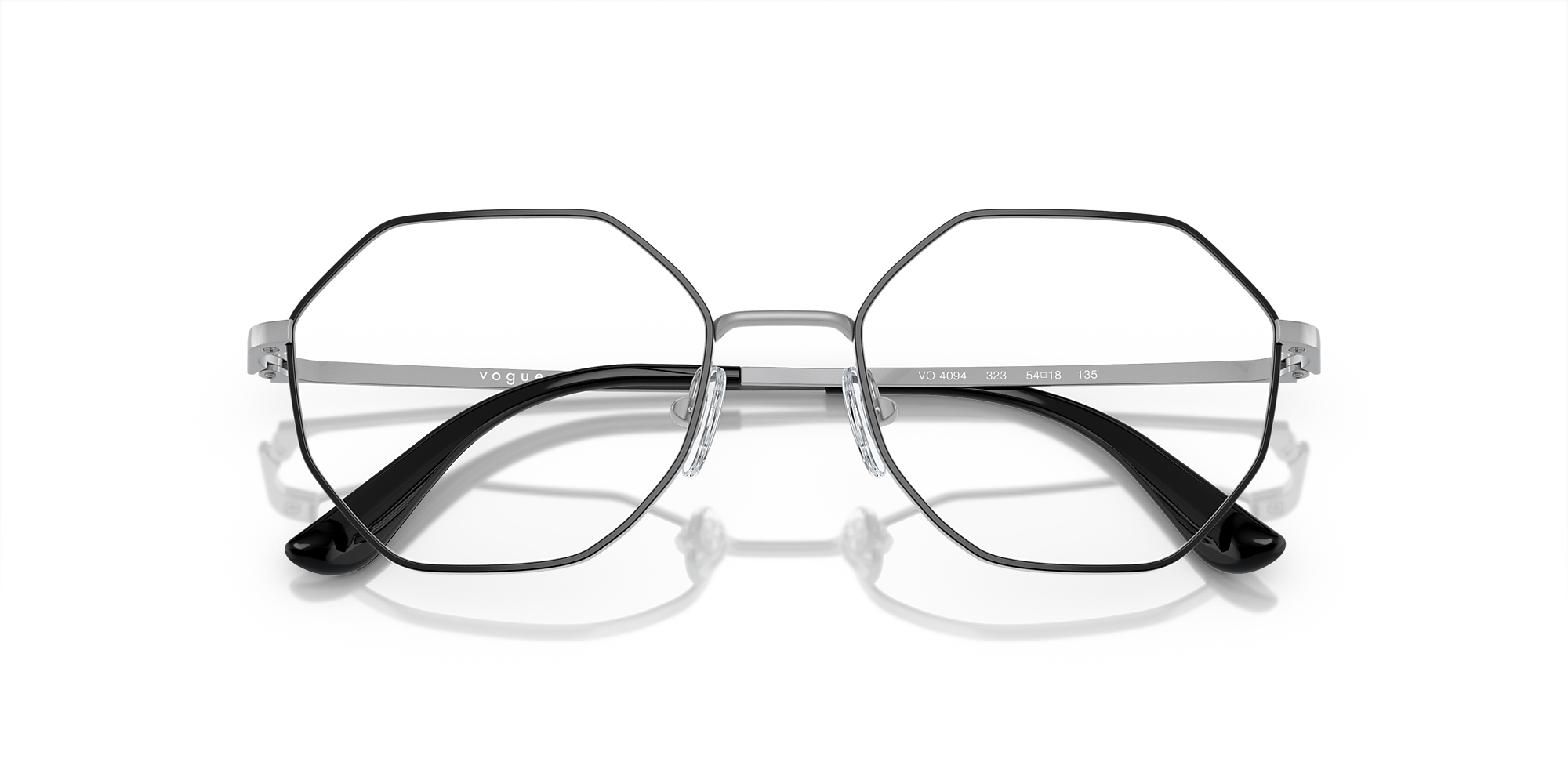 Eyeglasses VO4094 - Top Black/matte Silver - Demo Lens - Metal