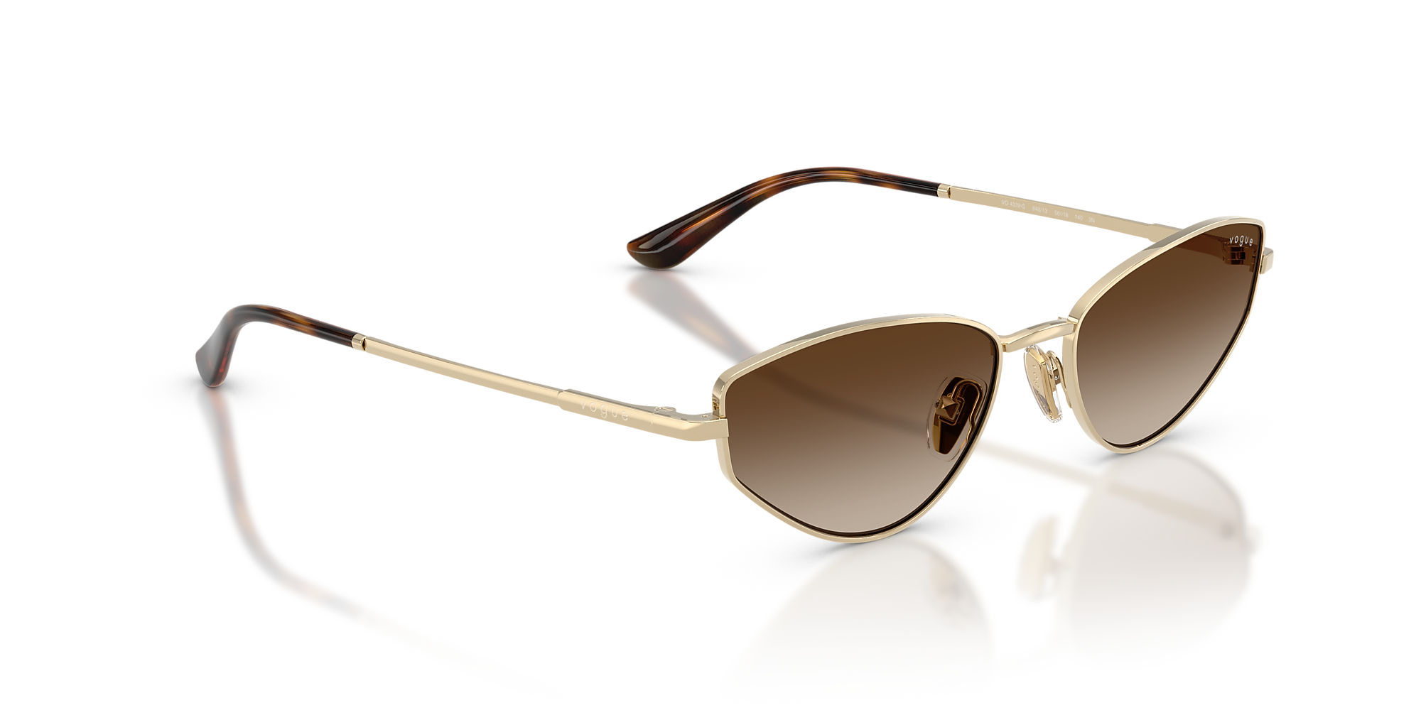 Sunglasses VO4339S - Pale Gold - Gradient Brown - Metal | Vogue
