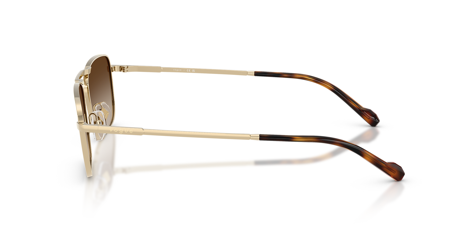 Sunglasses VO4346S - Pale Gold - Gradient Brown - Metal | Vogue