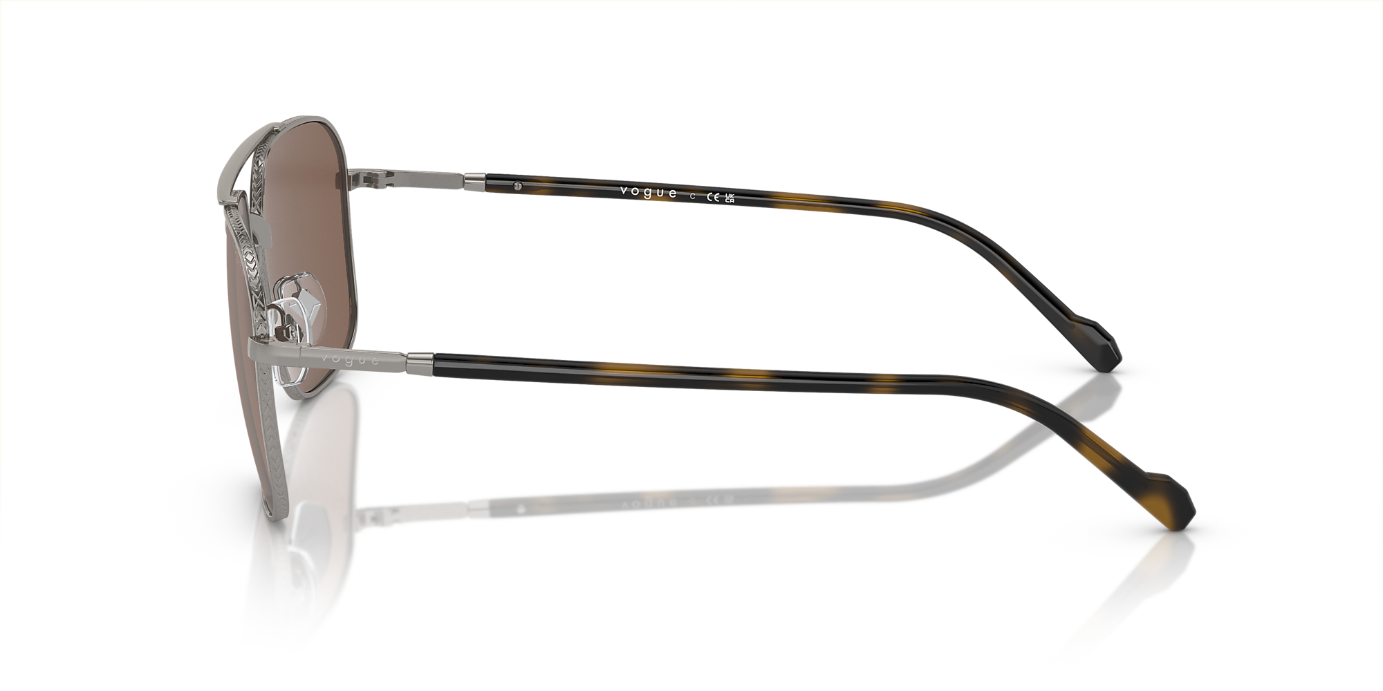Sunglasses VO4289S - Gunmetal - Brown - Metal | Vogue United States