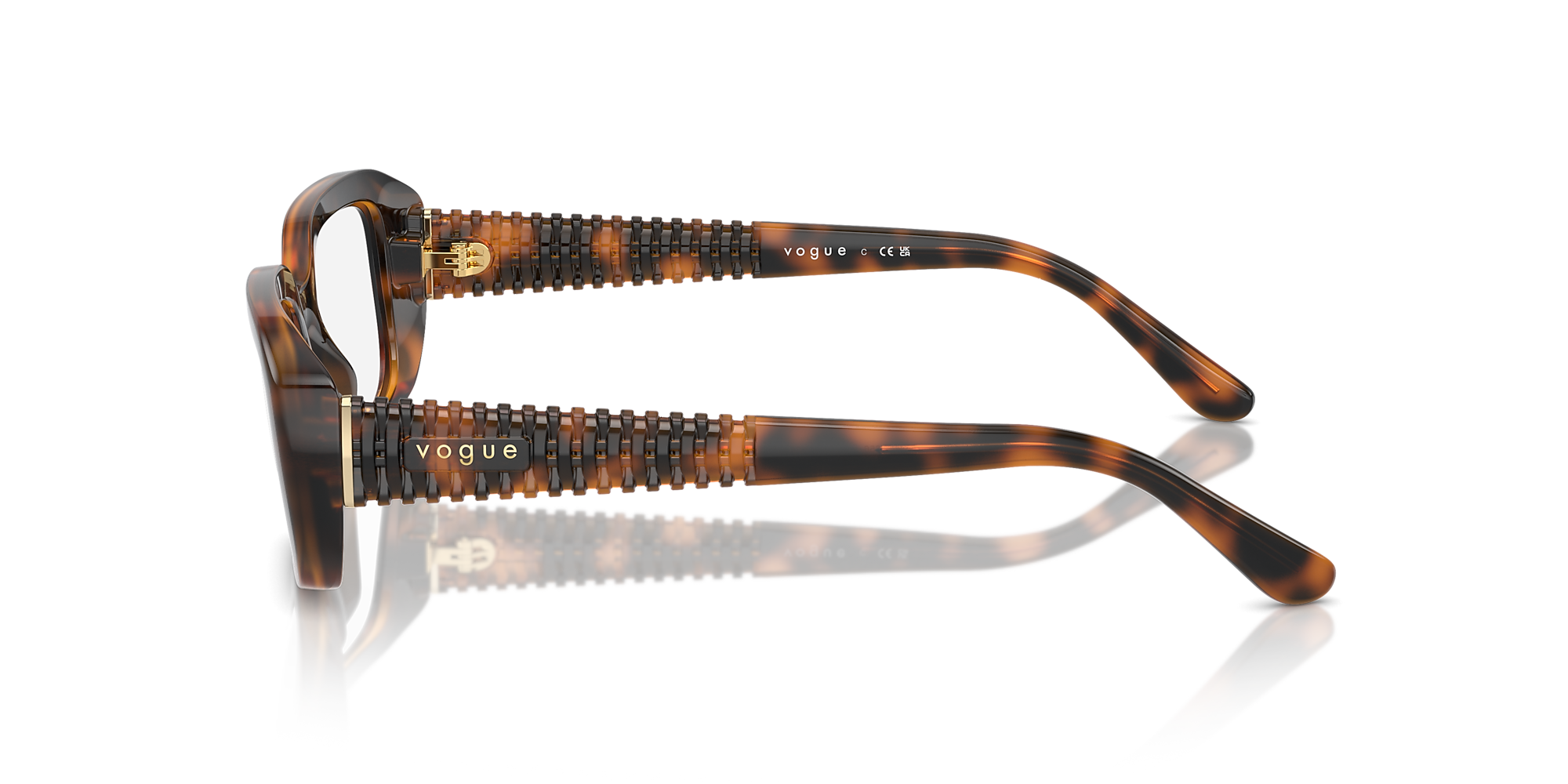 Eyeglasses VO5568 - Dark Havana - Demo Lens - Nylon & Propionate