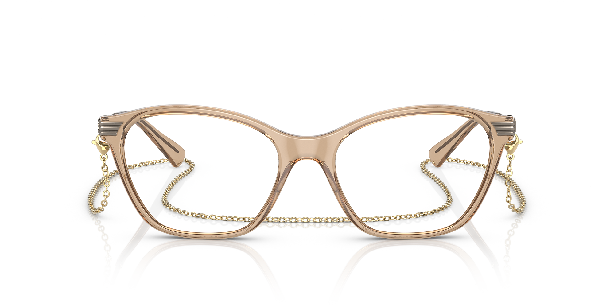 New Vogue Eyewear Women\'s Vo5461 Cat Eye Eyewear Frames - Transparent Purple‎ Eyeglasses VO5461 - Transparent Caramel - Demo Lens - Nylon  main image 4