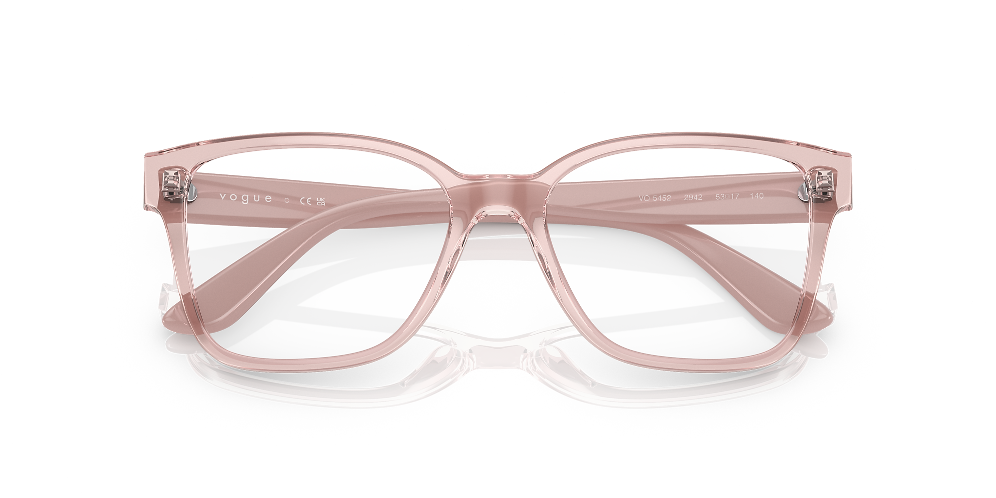 Eyeglasses VO5452 - Transparent Pink - Demo Lens - Nylon