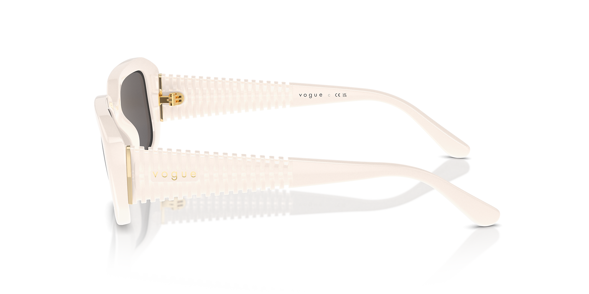 Sunglasses VO5565S - Full Ivory - Black Smoke - Nylon & Propionate Sunglasses VO5565S - Full Ivory - Black Smoke - Nylon & Propionate