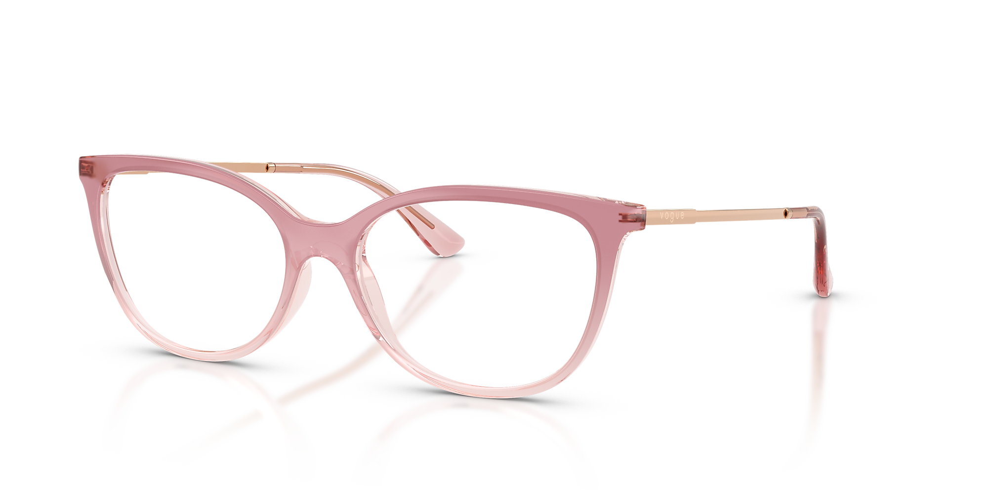 Eyeglasses VO5673 - Gradient Pink/transparent Pink - Demo Lens