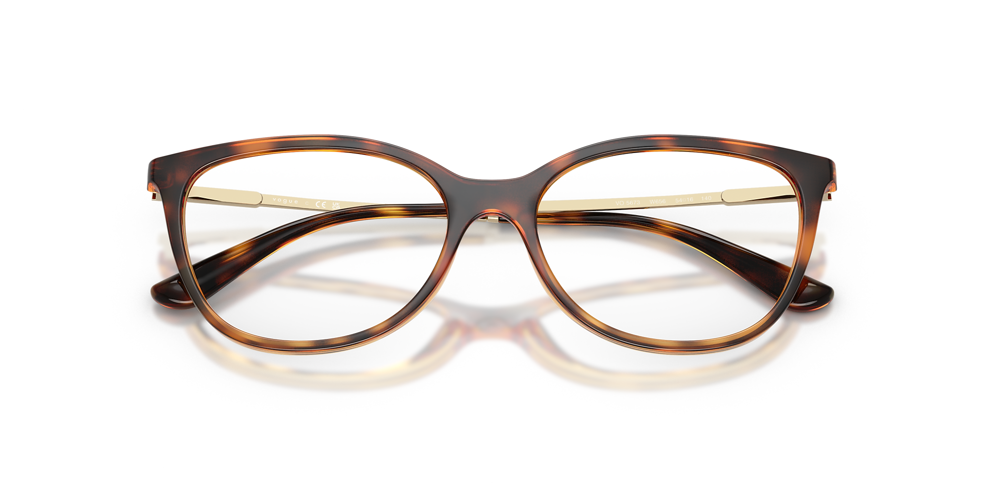 ヴィンテージ　VOGUE　ヴォーグ　度付きメガネ　VO2393　1351 Eyeglasses VO5673 - Dark Havana - Demo Lens - Nylon | Vogue United