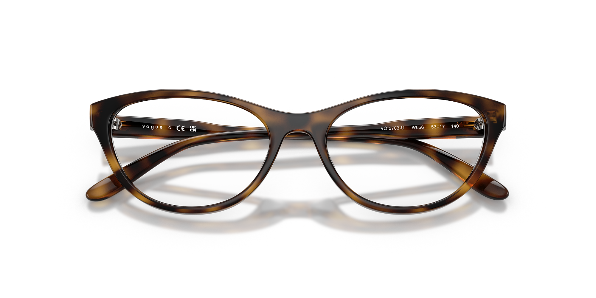 Eyeglasses VO5703U - Dark Havana - Demo Lens - Nylon | Vogue