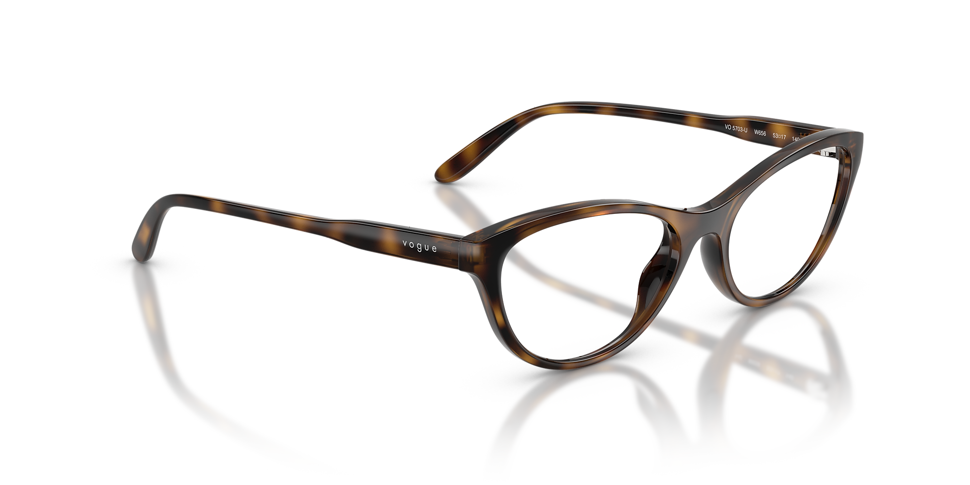 Eyeglasses VO5703U - Dark Havana - Demo Lens - Nylon | Vogue