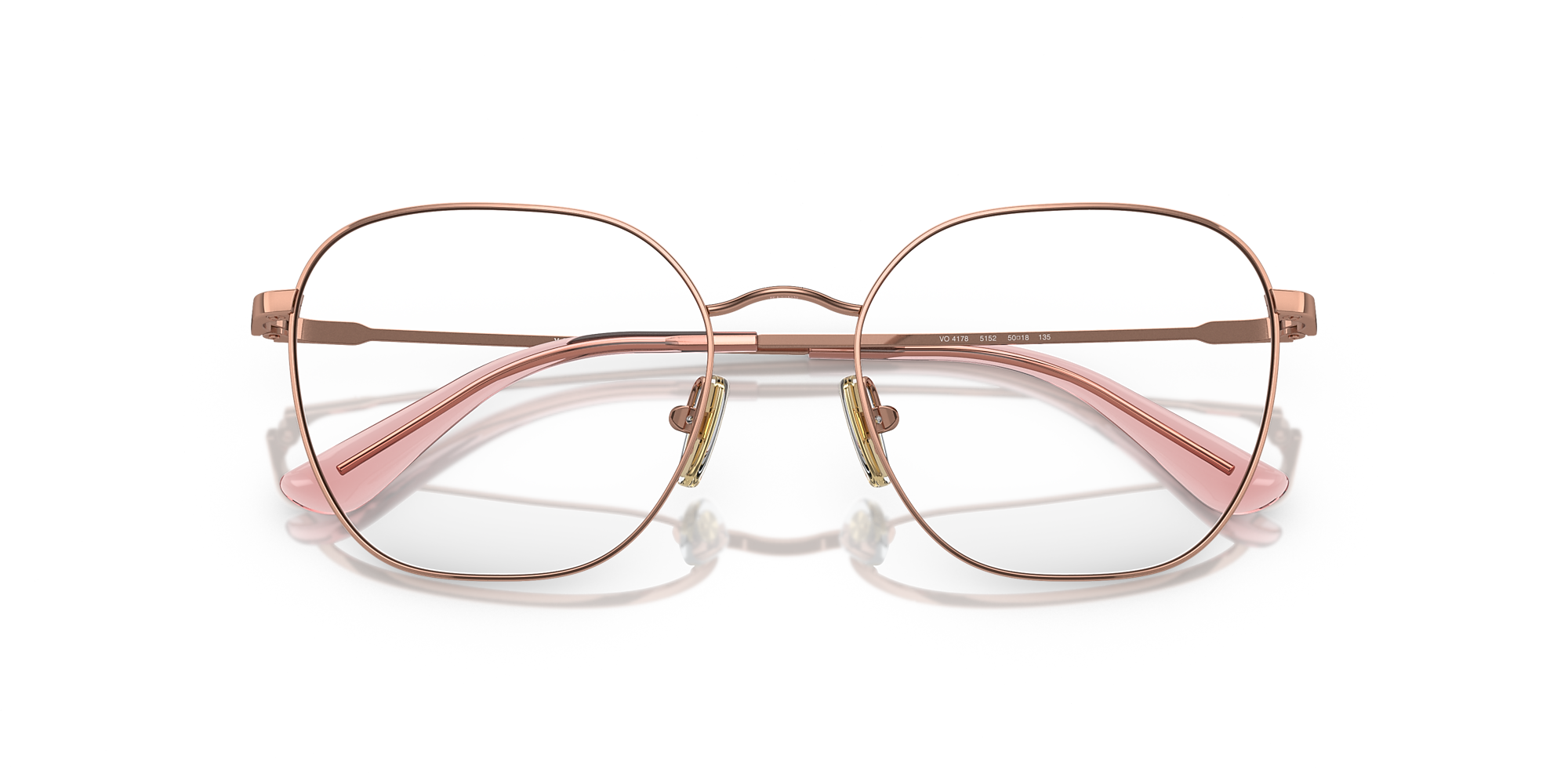 Eyeglasses VO4178 - Rose Gold - Demo Lens - Metal | Vogue United Eyeglasses VO4178 - Rose Gold - Demo Lens - Metal | Vogue United