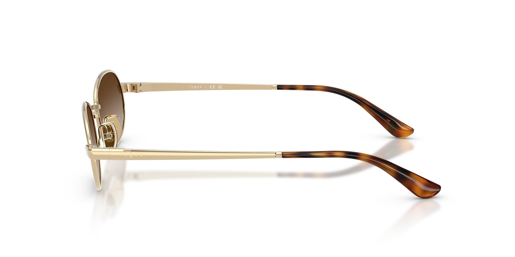 Sunglasses VO4353S - Pale Gold - Brown Gradient - Metal | Vogue
