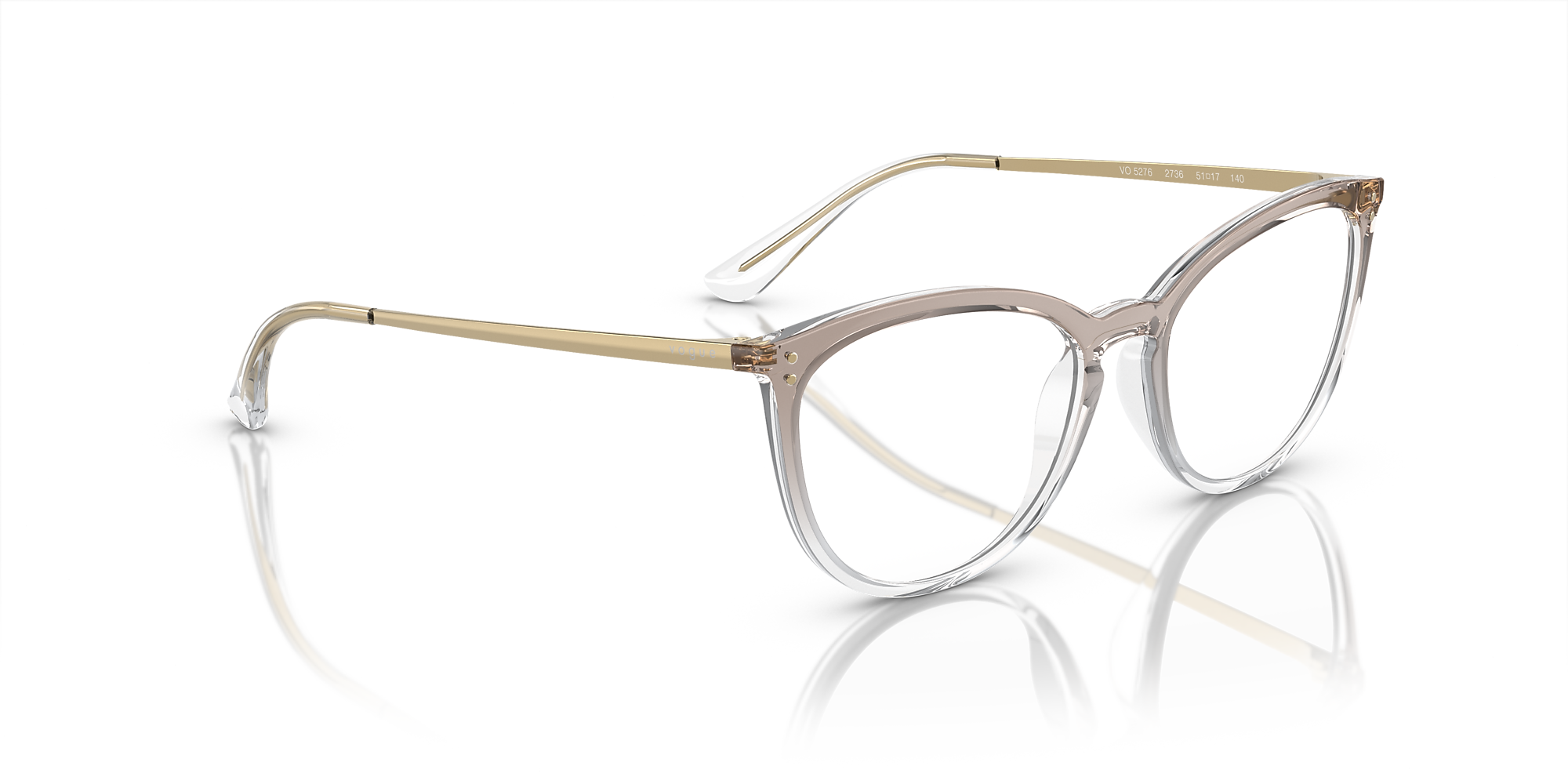 Eyeglasses VO5276 - Brown Gradient Transparent - Demo Lens - Nylon
